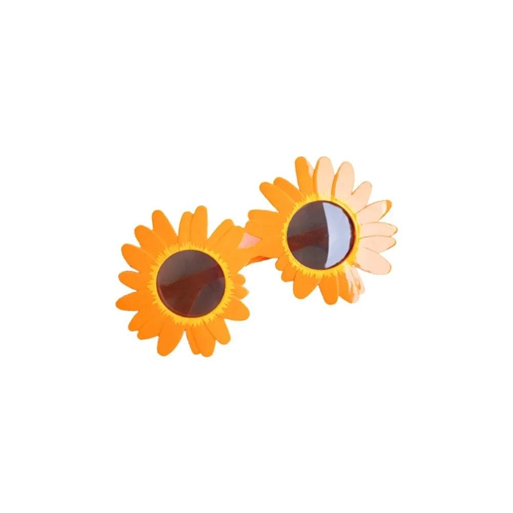 Sunflower Sunglasses Daisy Shape Fun Party Glasses Plastic Picnic Photography Props Decorative Eyewear