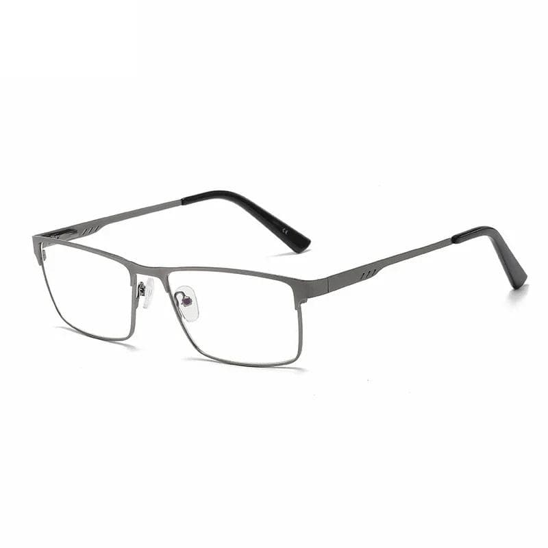 Men Luxury Designer Myopia Glasses Anti Blue Light Square Full Frame Near Sight Eyewear for Business Male -6.0