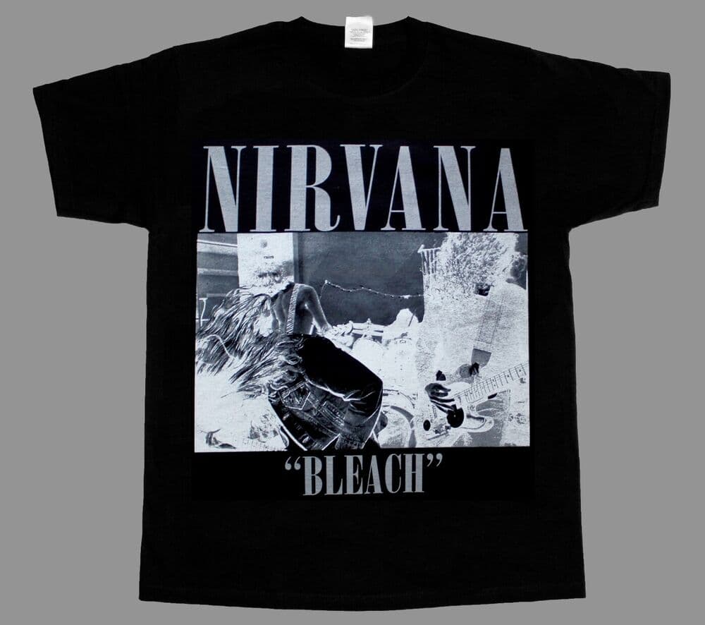 Nrvn Black Rare Short Long Sleeve Unisex T-Shirt M