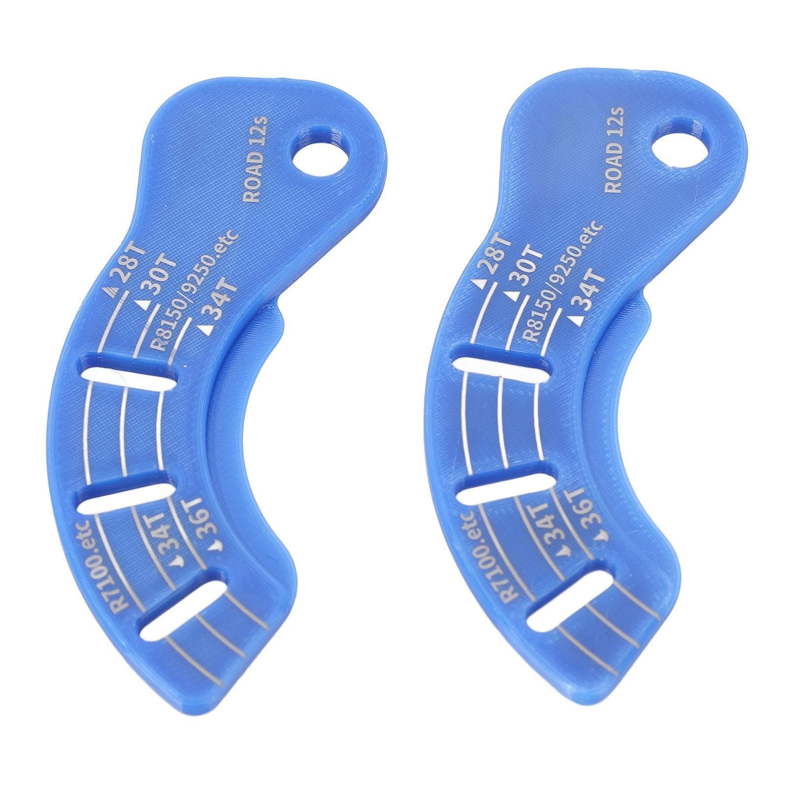 2PCS Bike Rear Derailleur Adjustment Gauge Tool Plastic 12 Speed Rear Derailleur Chain Gap Flywheel