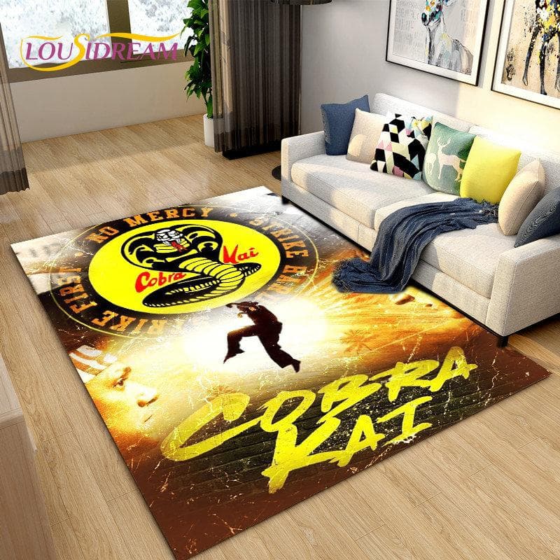 Cobra Kai Amanda TV Karate Area Rug Large,Carpet Rug for Living Room Bedroom Sofa Doormat Decoration,Kid Play Non-slip Floor Mat 60x90cm