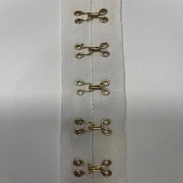 2Meters 4cm wide Eyes Hook Ribbon Buckle Clips DIY Handmade Quilting Garment Underwear Material Decoration Accessories 2 Meters