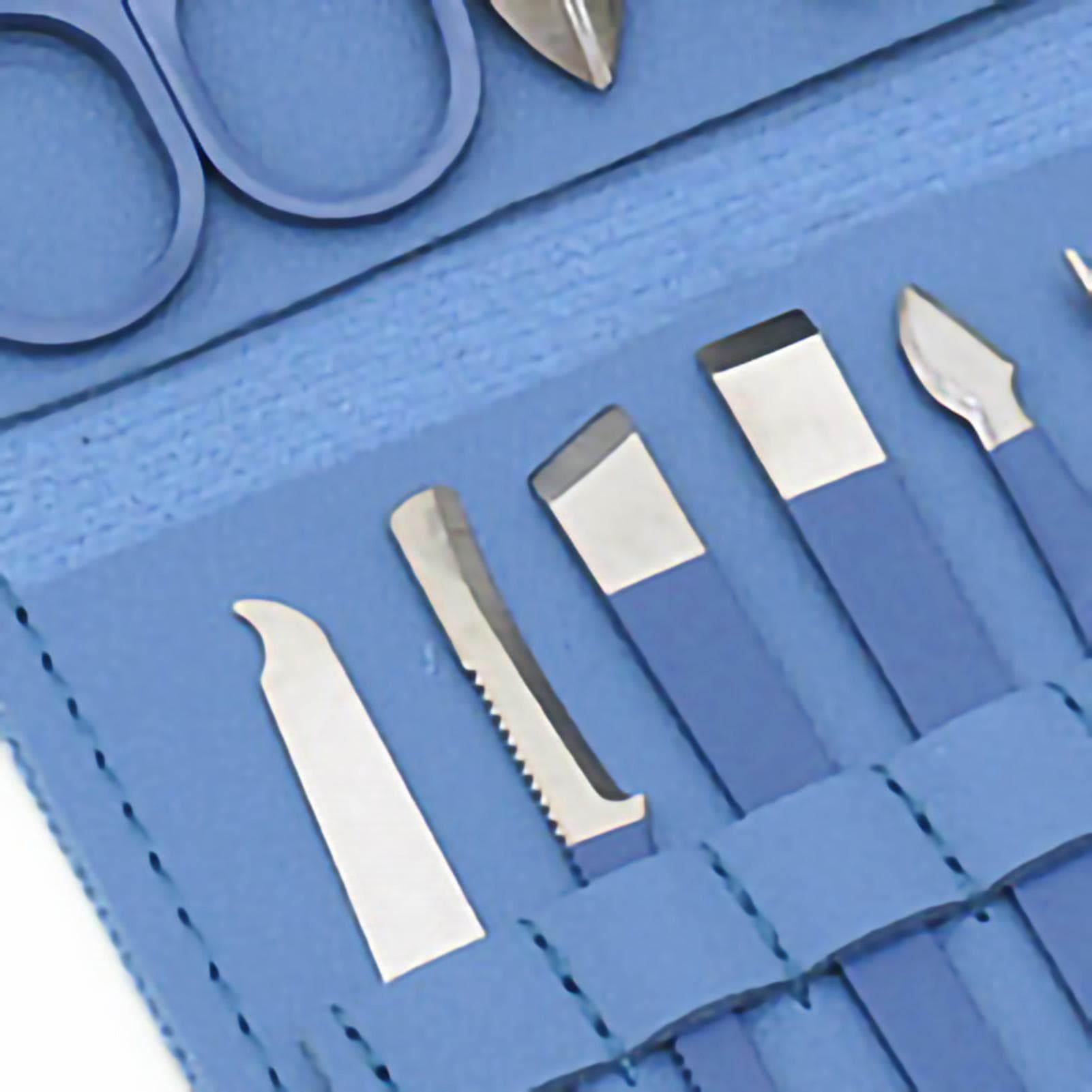 16pcs Steel Nail Clippers Set Steel Manicure Set Professional Pedicure Grooming Kit Blue blue