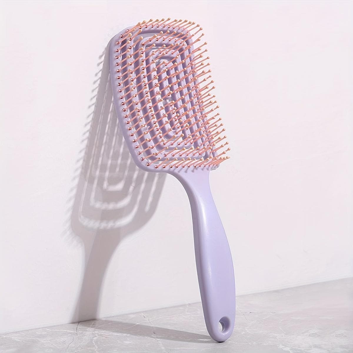 1Pcs Massage Comb Hollow Out Hair Brush Scalp Massage Combs Hair Styling Tool Hair Comb purple