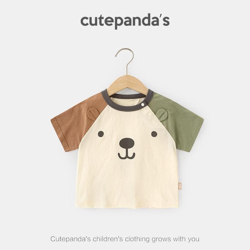 Baby Clothes Casual Short-sleeved T-shirts Summer Clothes Boys Girls Baby Children Children Summer Half-sleeved Tops 120cm