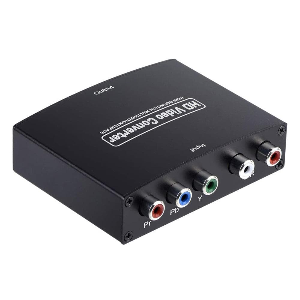 YPbPr to HD Converter High-definition Compatibility Audio Synchronization 1080P HD Stable black
