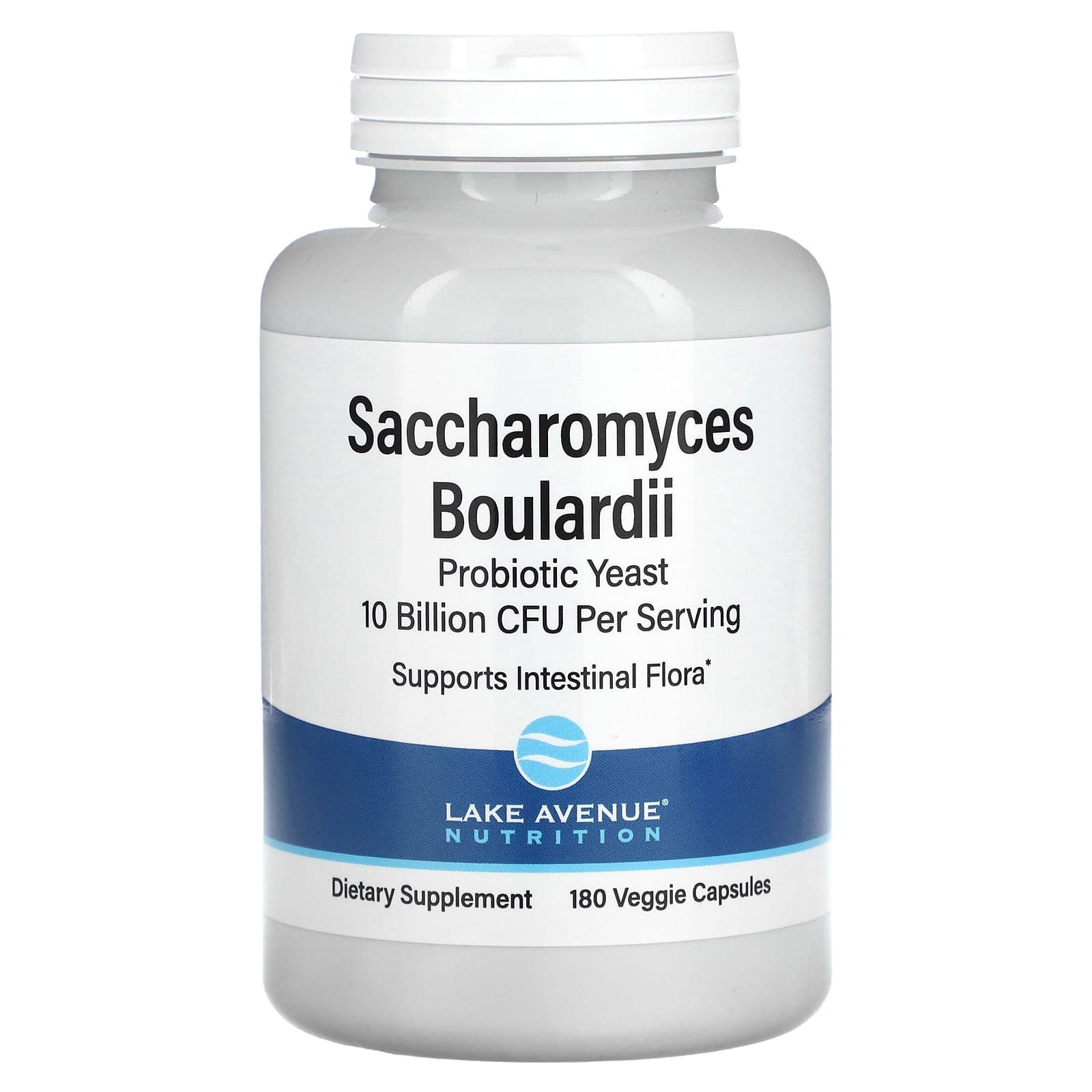 Lake Avenue Nutrition, Saccharomyces Boulardii, 10 billion CFU, 180 veggie capsules