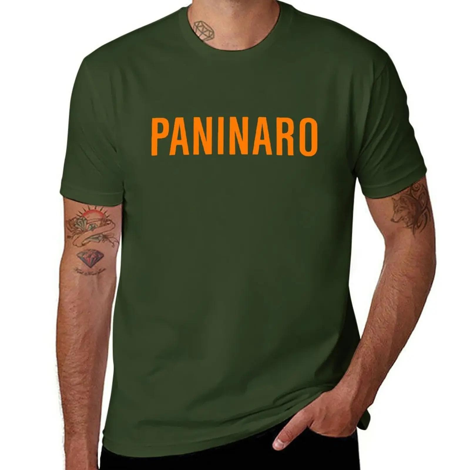 Paninaro (orange) T-Shirt tees sublime blacks Men's t-shirt M army green