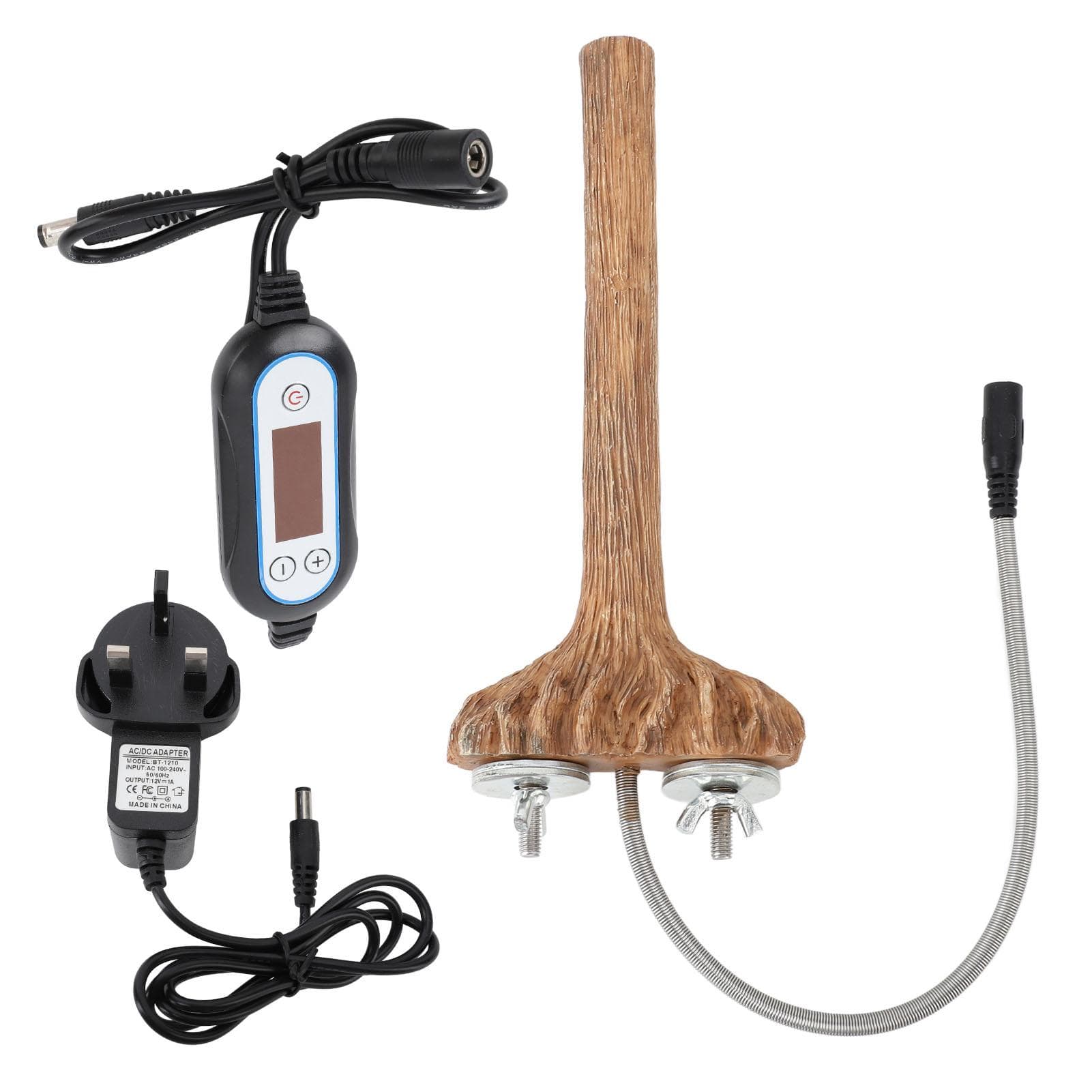 Bird Cage Heated Perches Fast Heating Intelligent Temperature Control Resin Parrot Thermal Stand