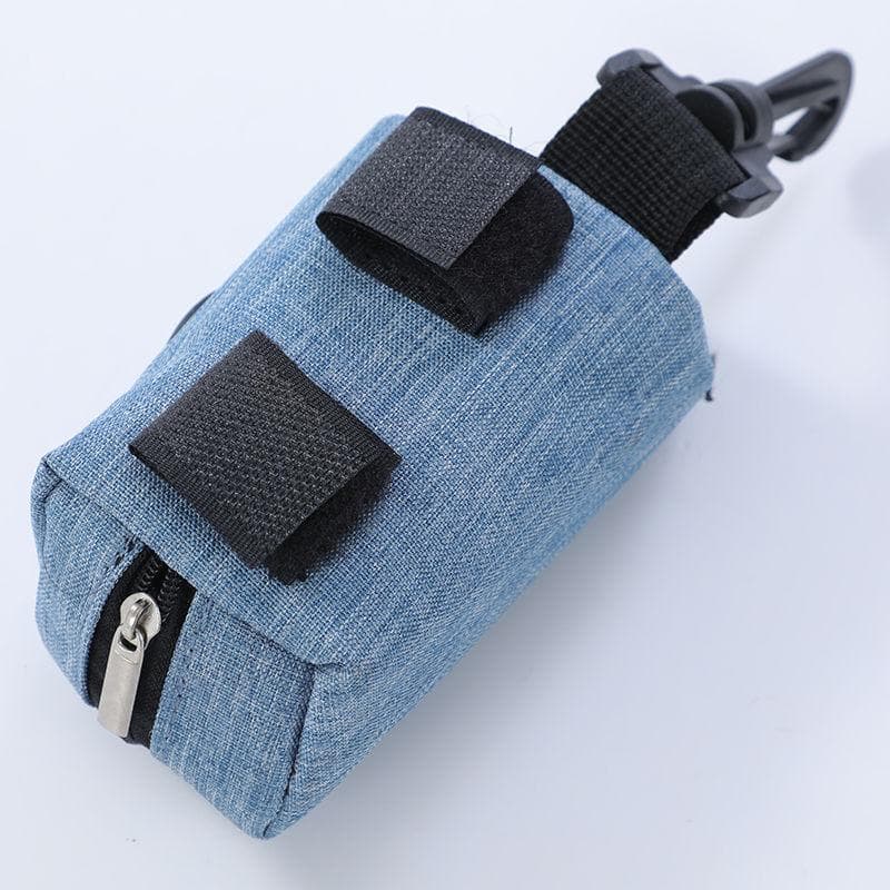 Dog Poop Bag Dispenser Hangingable Dog Poop Bag Holder Dispenser for Dogs Walking Garbage Bags Dispensers Pet Supplies blue