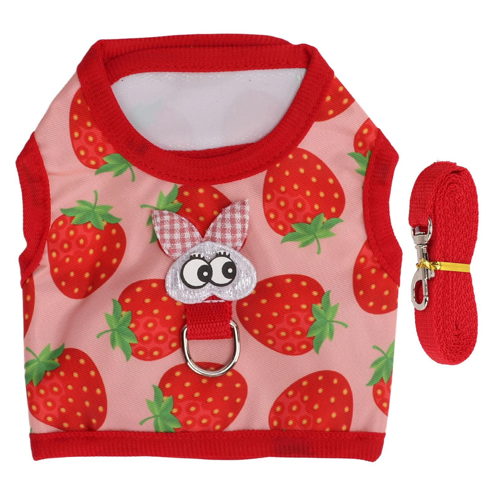 Pet Bunny Clothes Small Animal Vest with Traction Strap for Totoro Hamster Golden Bear RabbitM S