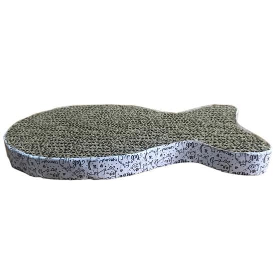 Cat Scratcher Eco-friendly Compact Corrugated Paper Higher Density Cat Scratching Pad for Family Fish*