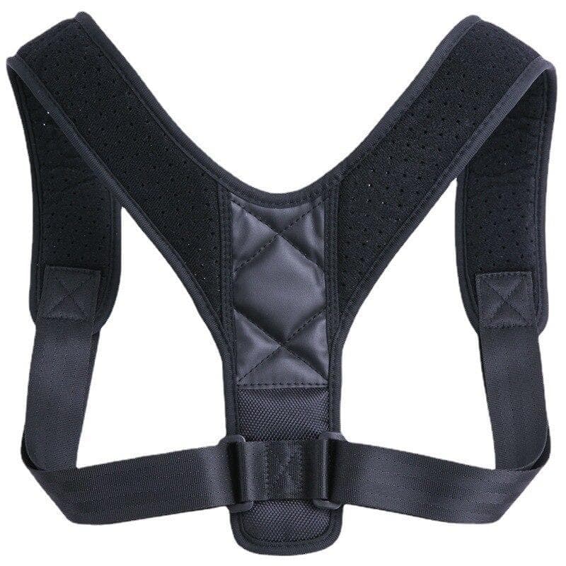 Men's and Women's Back Posture Corrector Straps To Prevent Hunchback Breathable Gym Back Support Straps XL black