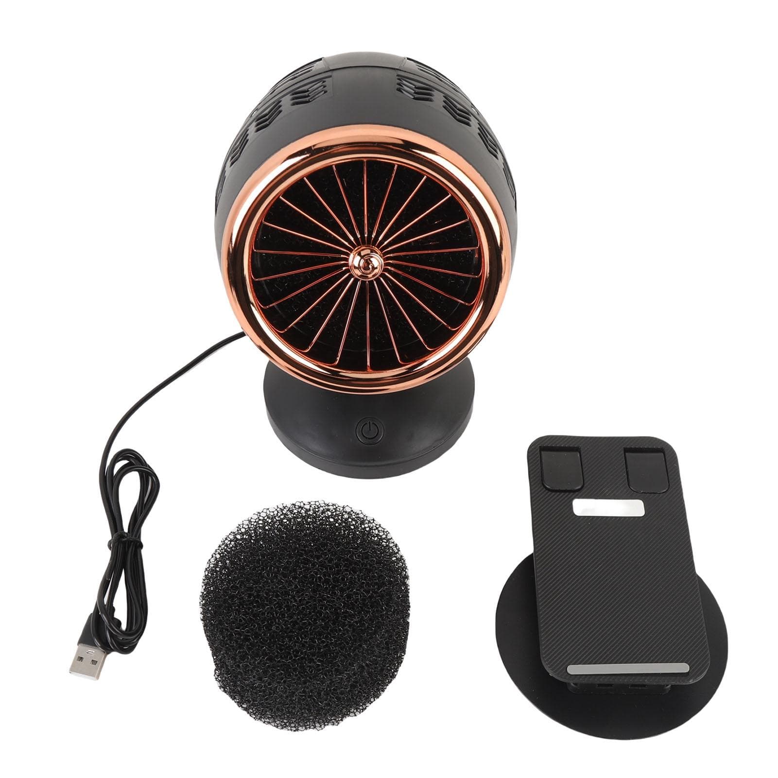 Portable Range Hood with Cooling Filter Detachable Alloy Base Compact Desktop Low Noise 3 Speed