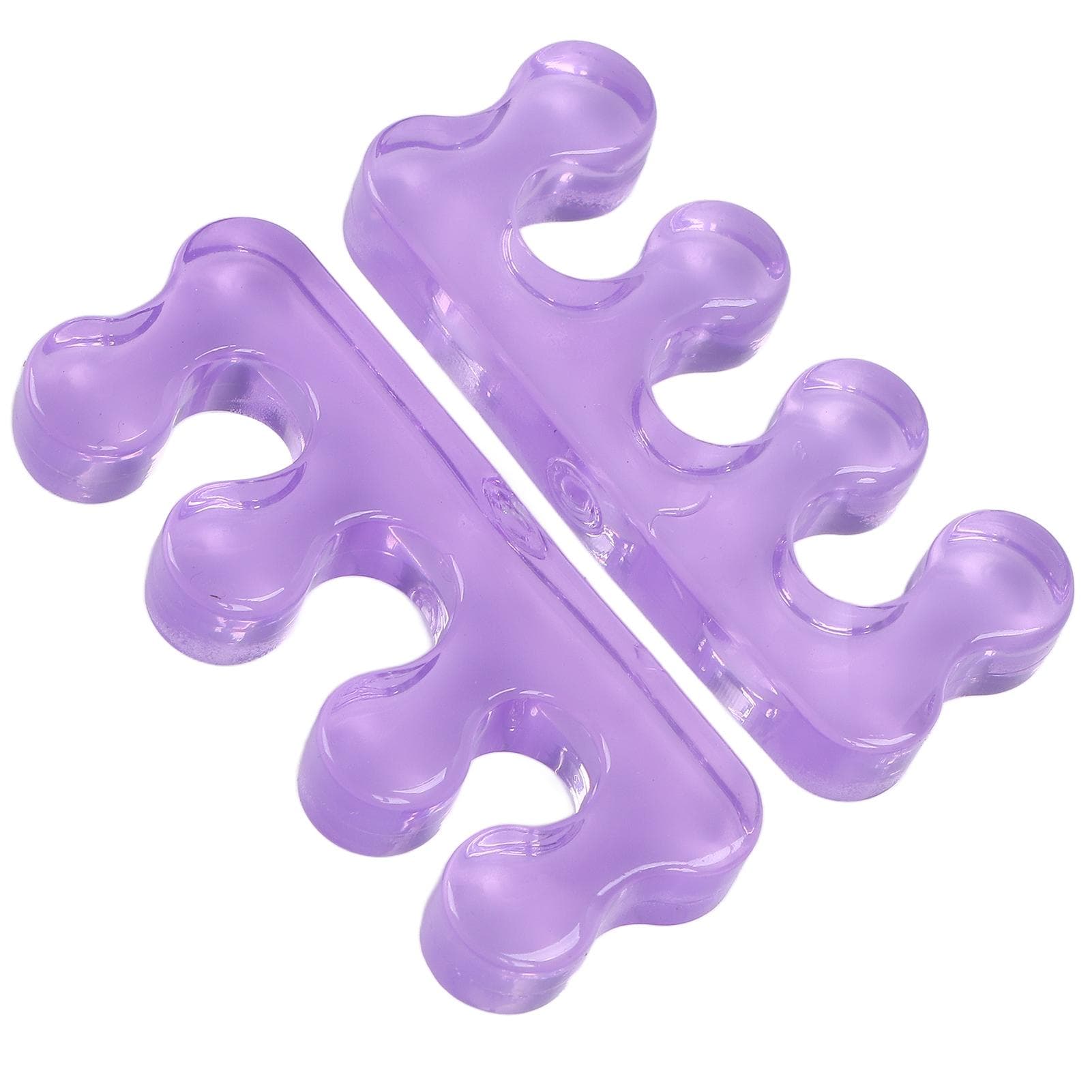 2 Pcs Toe Separator Purple Silica Gel Toe Stretchers Bunion Correctors for Bunion Relief Hammer Toe