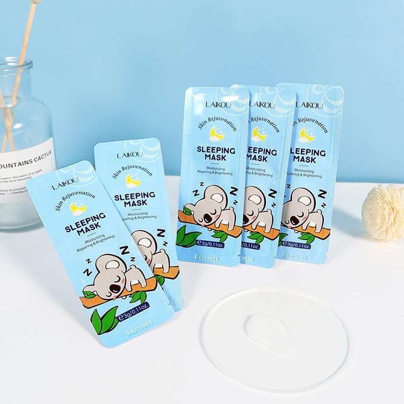 LAIKOU 7Pcs Skin Rejuvenation Sleeping Face Mask Anti Wrinkle Night Facial Dark Mask 7PCS