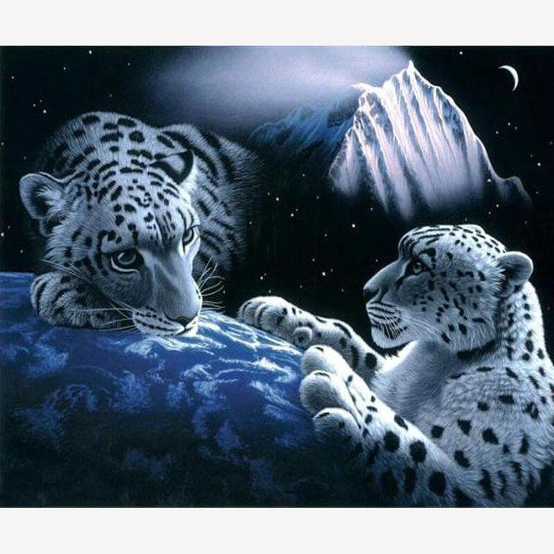 5d Diamond Painting Kit Wild Animals Leopard Handwork Resinstone Full Round Drill Diamond Embroidery 20X30CM