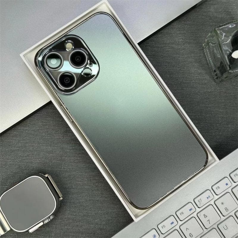 Apple 16 Suitable for IPhone15PROMAX Electroplated AG Matte Mobile Phone Case Apple 14 Protective Case Simple iPhoneXsMax