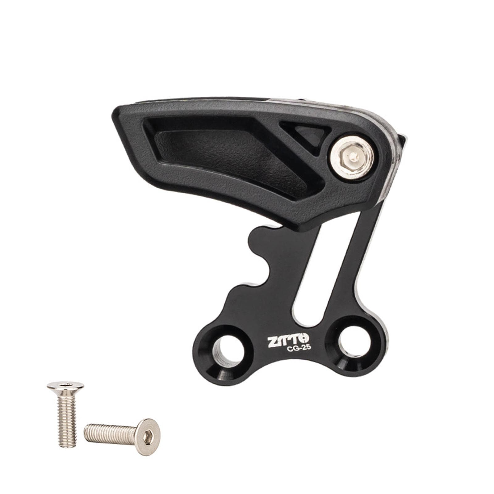 Mountain Bike Chain Guide Aluminium Alloy Direct Mount E-Type Chain Guard for 26T to 36T Single 1X black