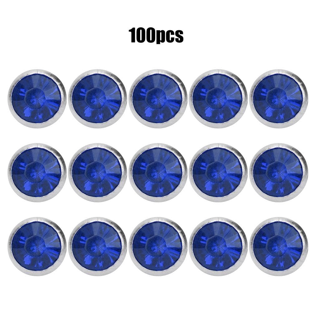 B Acrylic Diamond 8mm Decorative DIY Stud Clothing Accessory 8mm Silver Edge CrystalBright Red
