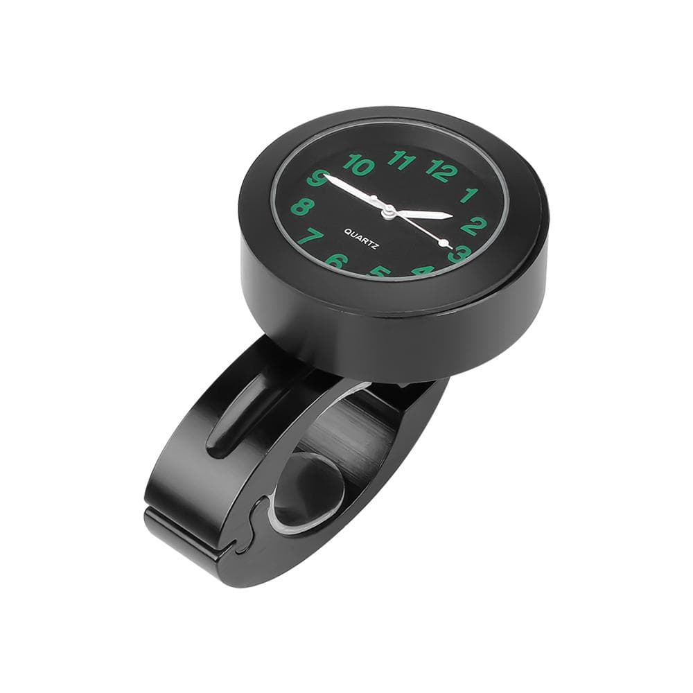 Motorbike Handlebar Clock Luminous Motorcycle Waterproof Clock Night Light Watch Dial Bike Handlebar Watch black