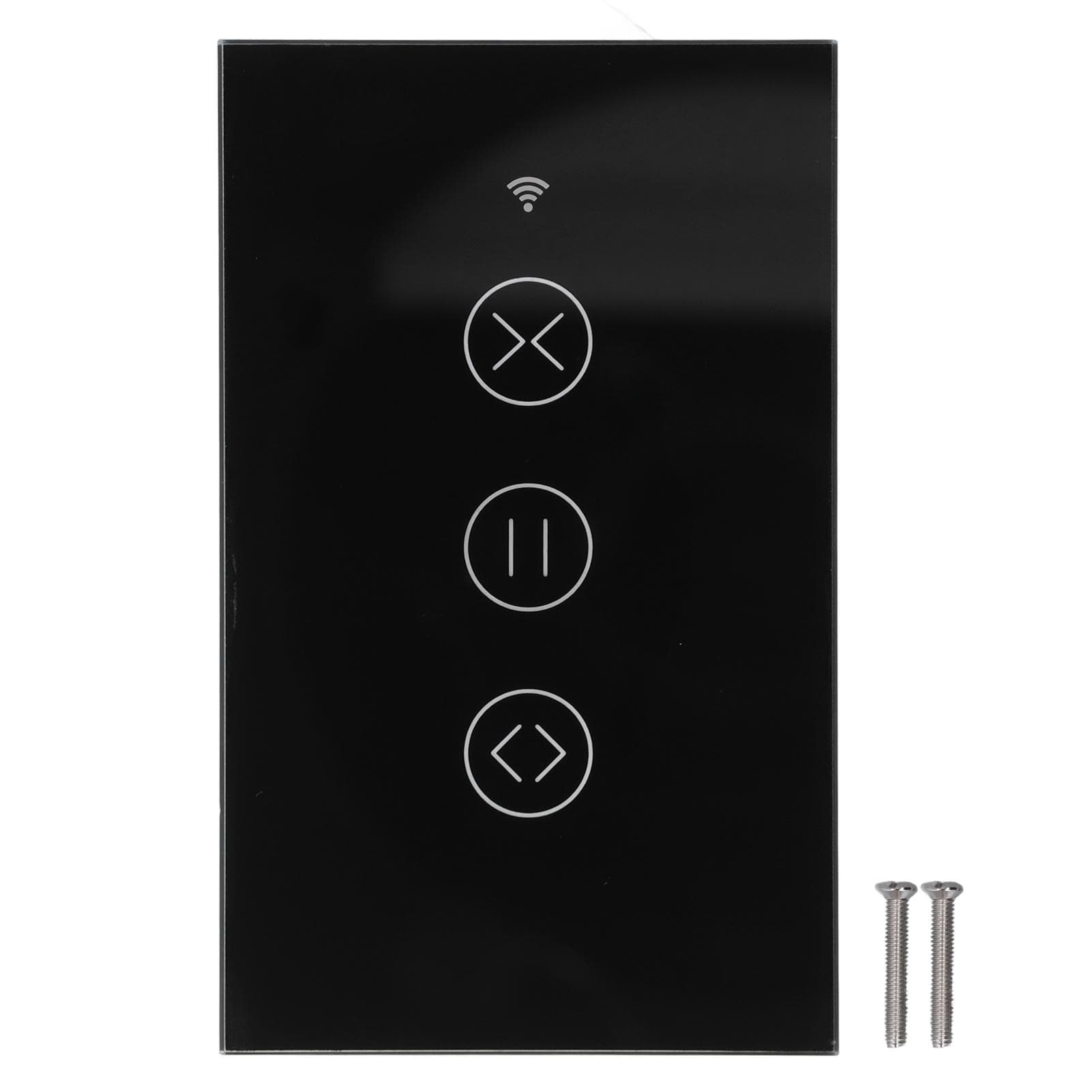 Smart Curtain Switch WiFi Timing APP Remote Control Switch Wireless Touch Switch black