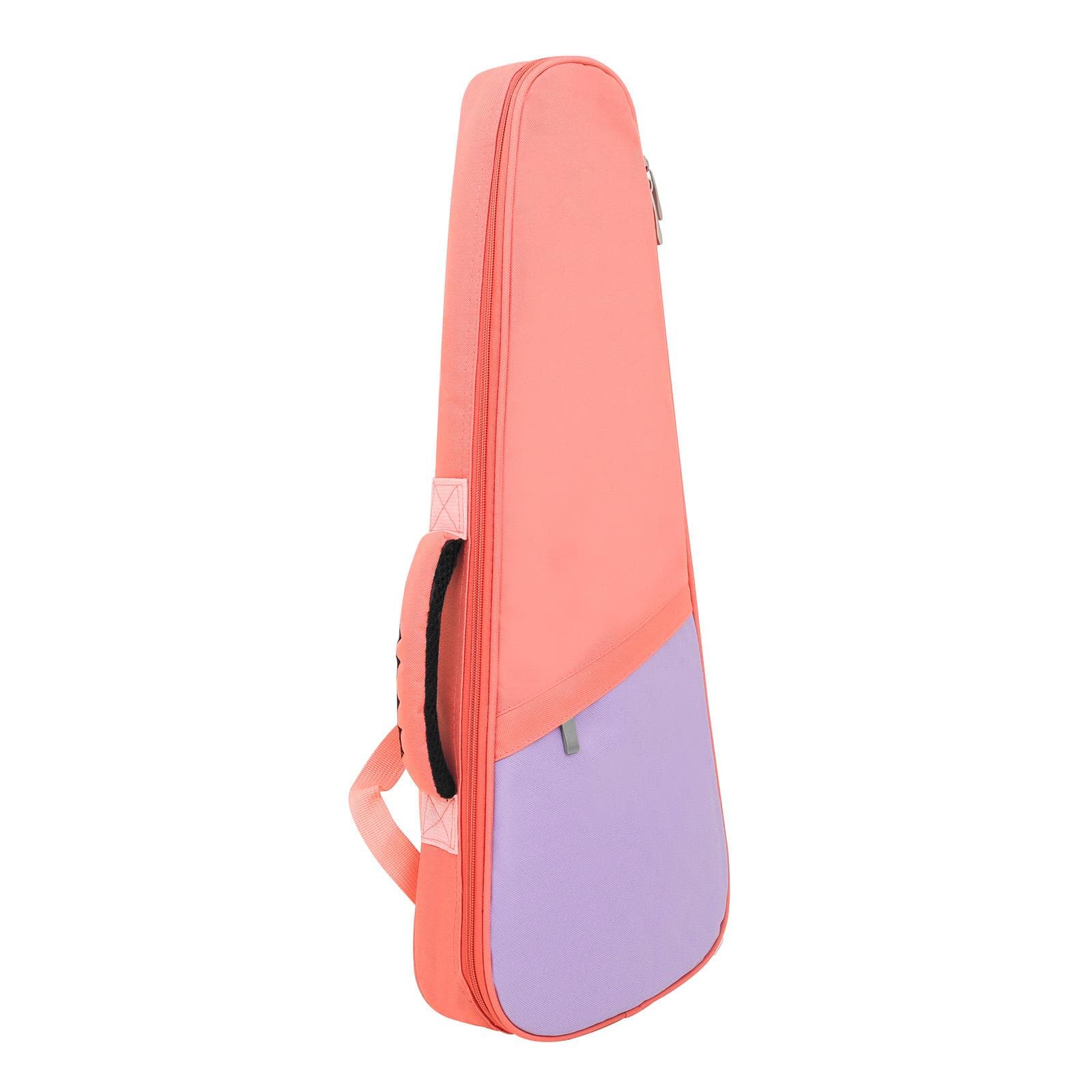 23-inch Ukelele Ukulele Uke Bag Backpack Case Simple Style Durable Cotton Thicken Padding with pink