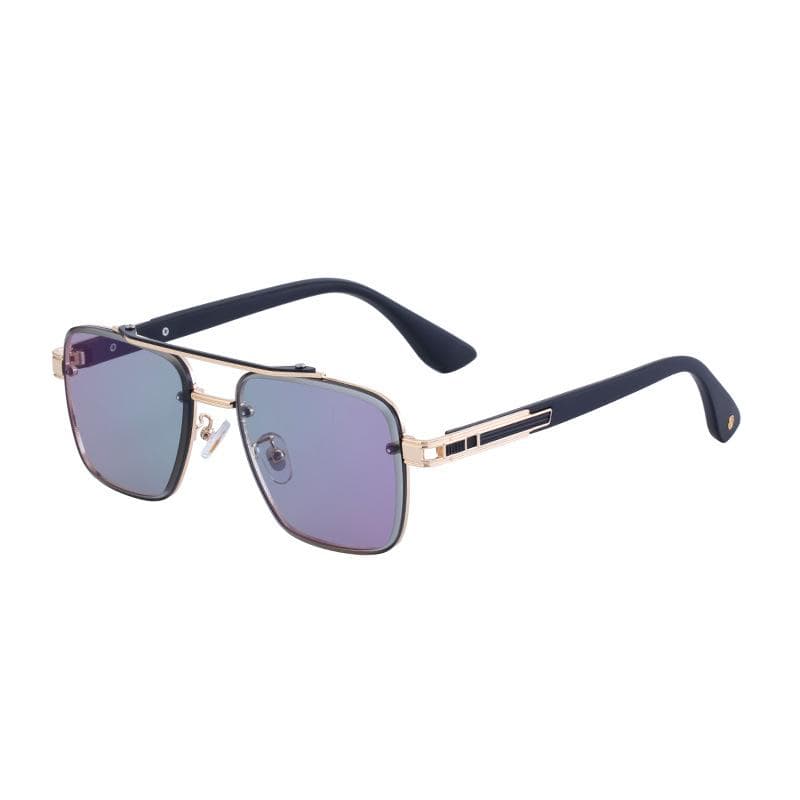 New Vintage Square Sunglasses Brown UV400 Luxury Brand Classic High Quality Sun Glasses for Men Women