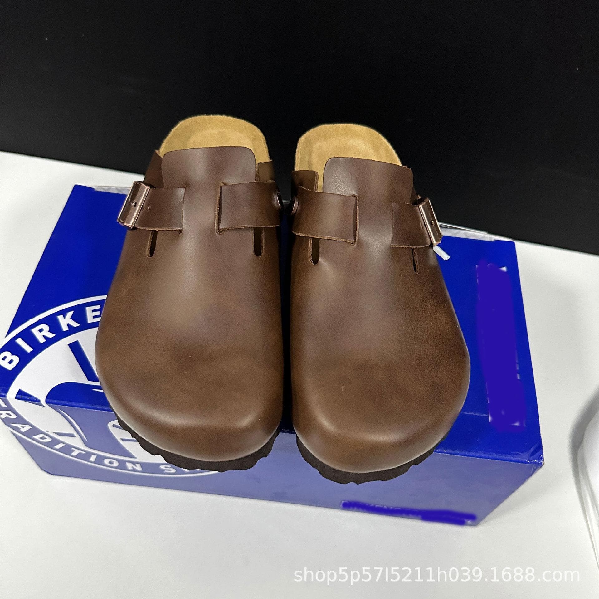 Boken Shoes, Toe Caps, Slippers, Genuine Cowhide, Cork, Retro Thick Sole, Japanese Style, Ugly and Cute, Outdoor Cool Slippers 39