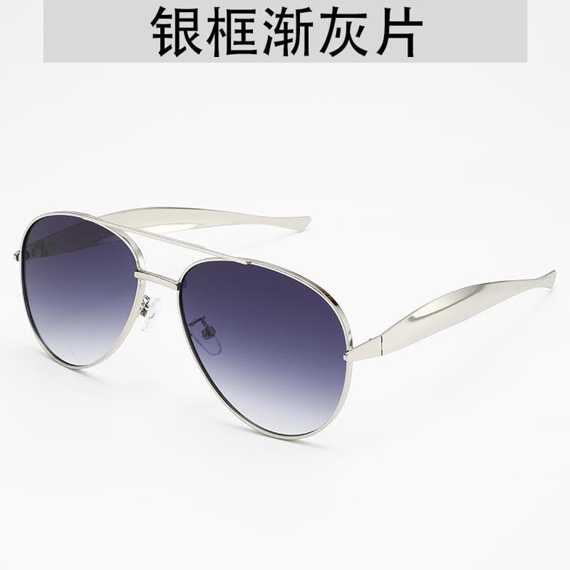 Luxury Fashion Pilot Sunglasses Oversized UV400 Protection Metal Frame Vintage Style for Women Men Outdoor
