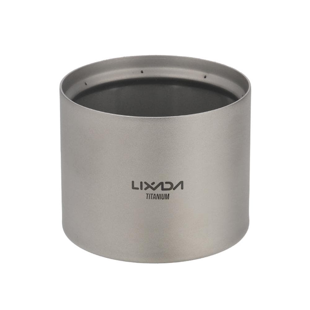 Lixada Mini Alcohol Stove Lightweight Titanium Liquid Spirit Alcohol Stove Furnace for Outdoor Alcohol Stove Only