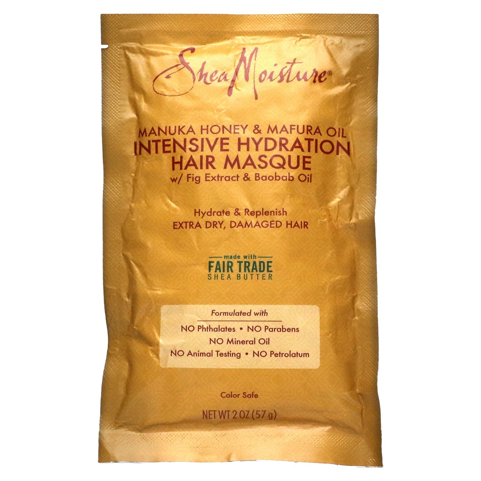 SheaMoisture, Manuka Honey & Mapura Oil Intensive Moisture Treatment Mask, 2 oz (57 g)