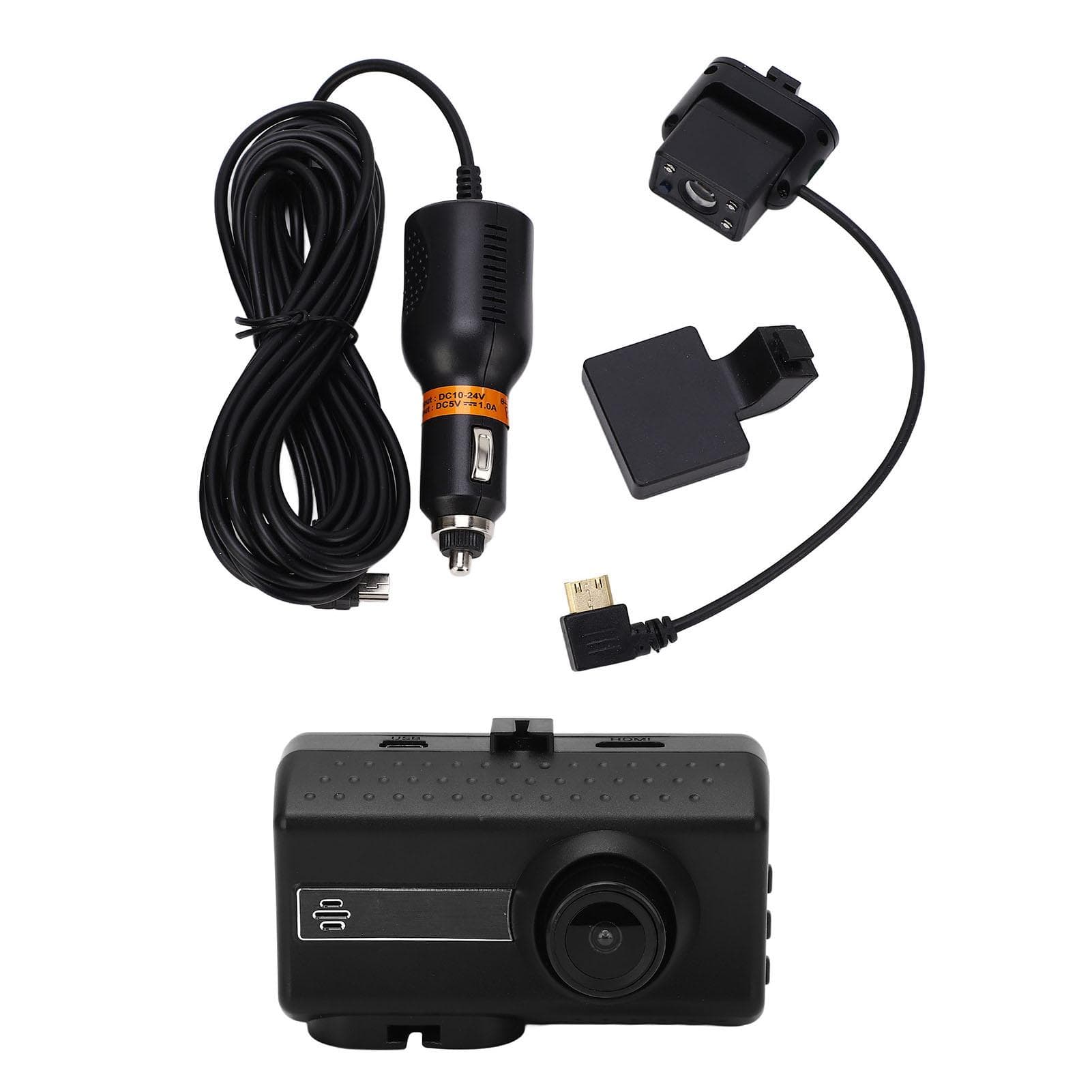 3.0in Display Driving Recorder Rotating Front Rear Dual Lens Car Recorder Gravity Sensing Night