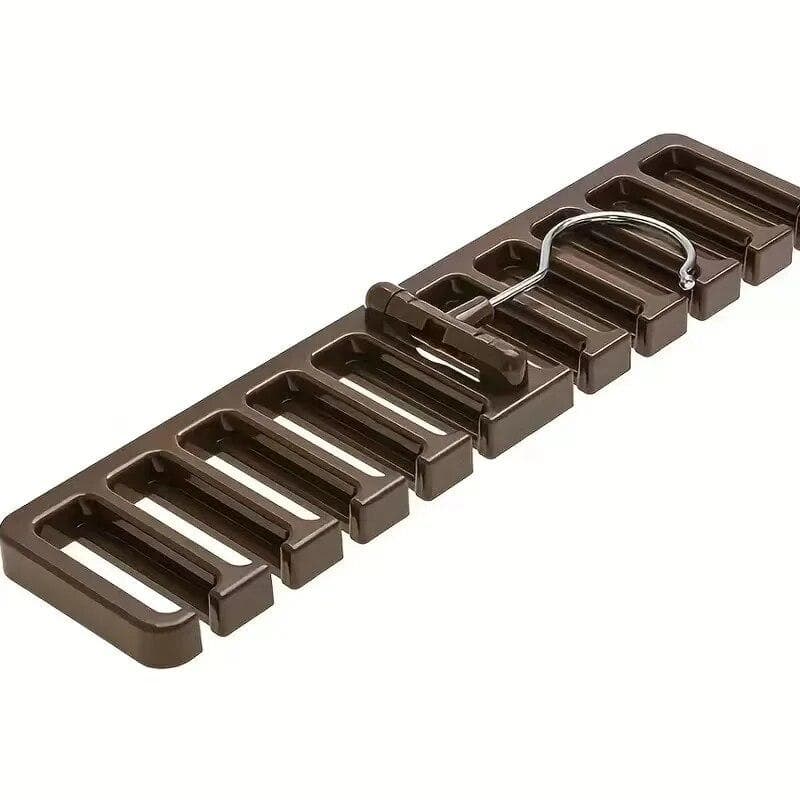 Tie Belt Hanger Wardrobe Belt Rotating Organizer Rack Multifuctional Scarf Hanger Home Closet Storage Holder Accessories 1PCS brown