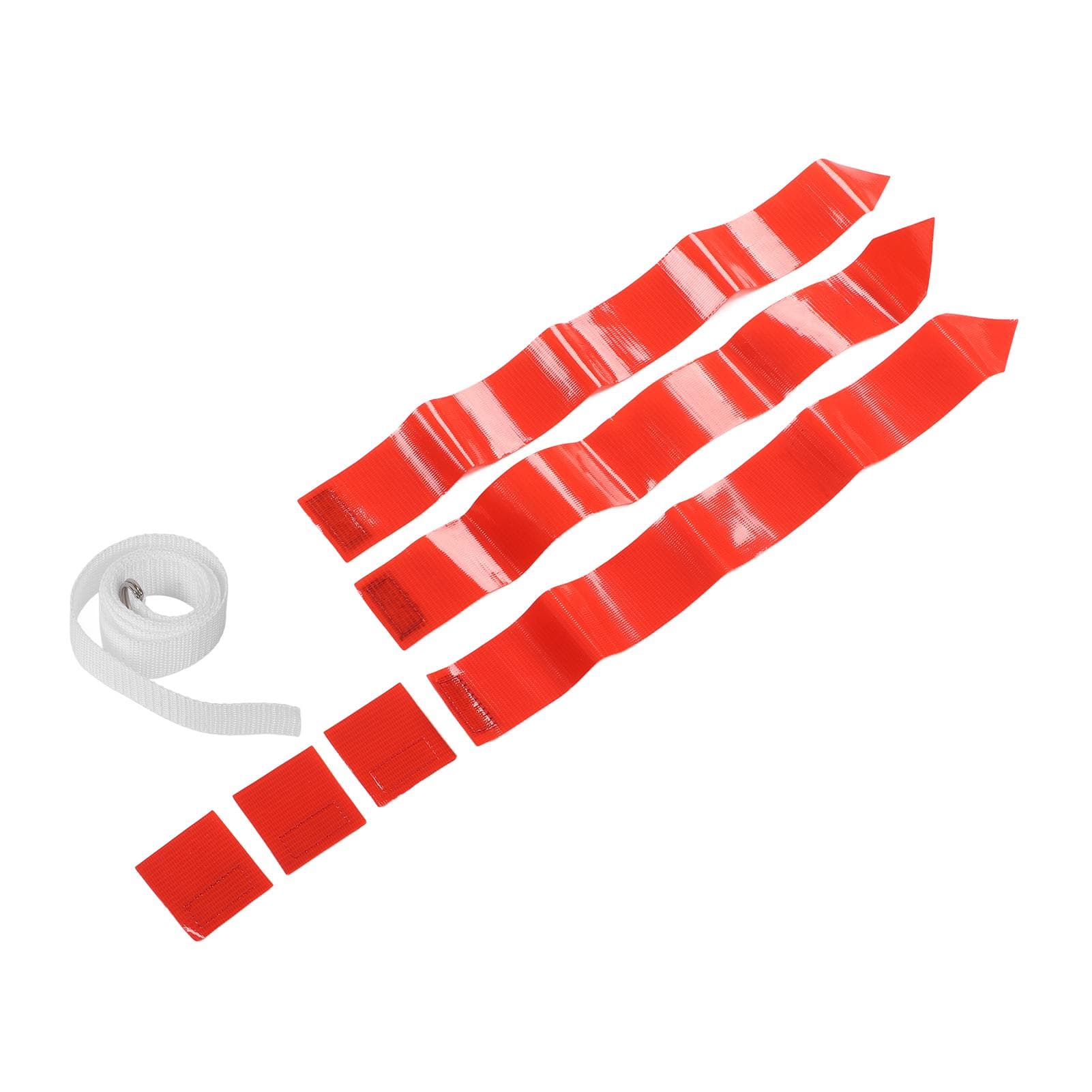 Football Belt Flags Tag 1 Belt with 3 Flags for Youth Competition Games Practices Training Red