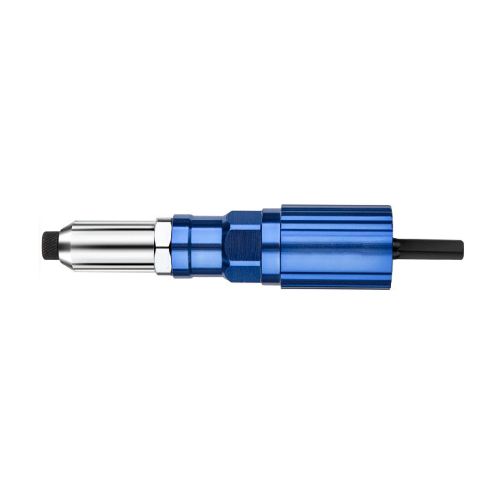 Rivet Gun Adapter for Electric Drill Cordless Riveting Tool with Wrench Detachable Handle 3/32'' blue