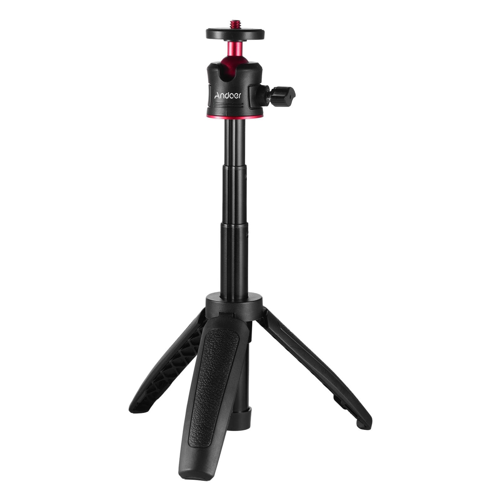 Andoer MT-08 Mini Extendable Desktop Tripod Handheld Photography Bracket Stand with Flexible black