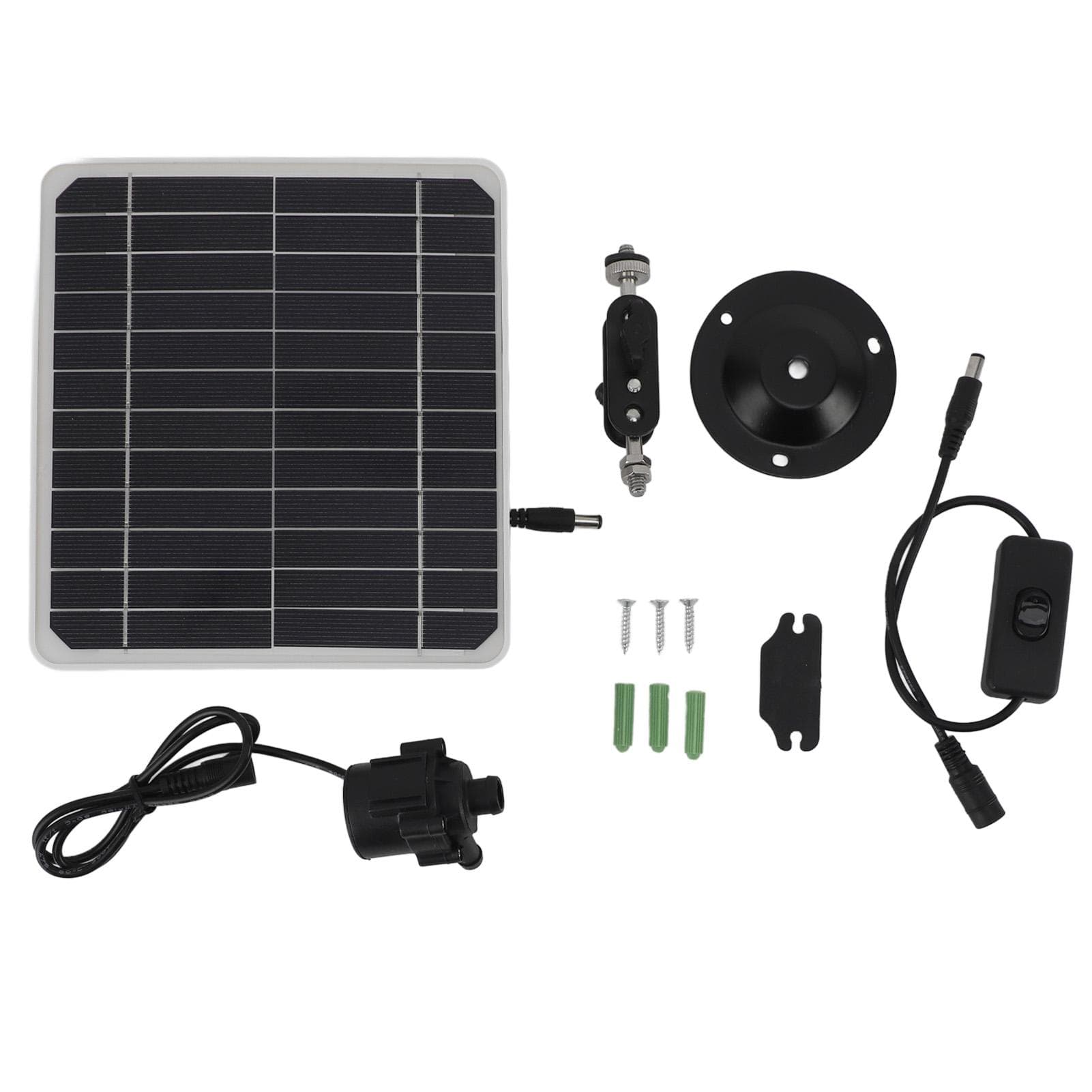 50W Solar Powered Water Pump Solar Panel Kit 24 Hour Operation Solar Panel Water Fountain Pump Kit