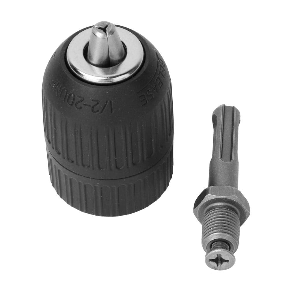 213mm 1220UNF Self locking Keyless Chuck Impact Hammer Drill Bit Conversion Holder