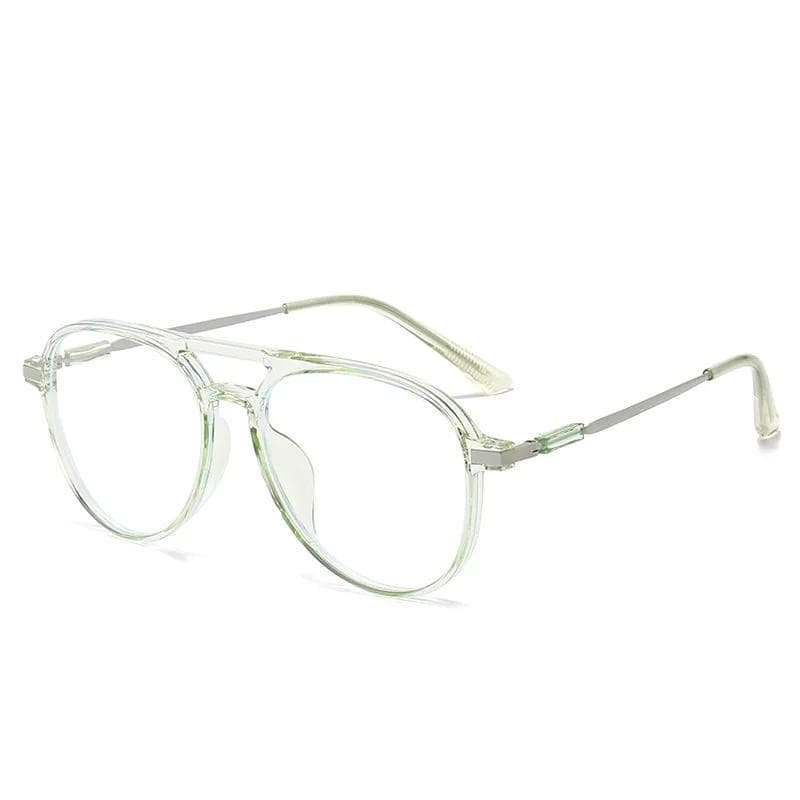 Vintage Double Beam Reading Glasses for Men Anti Blue Light Square Frame Presbyopia Eyewear 4.0