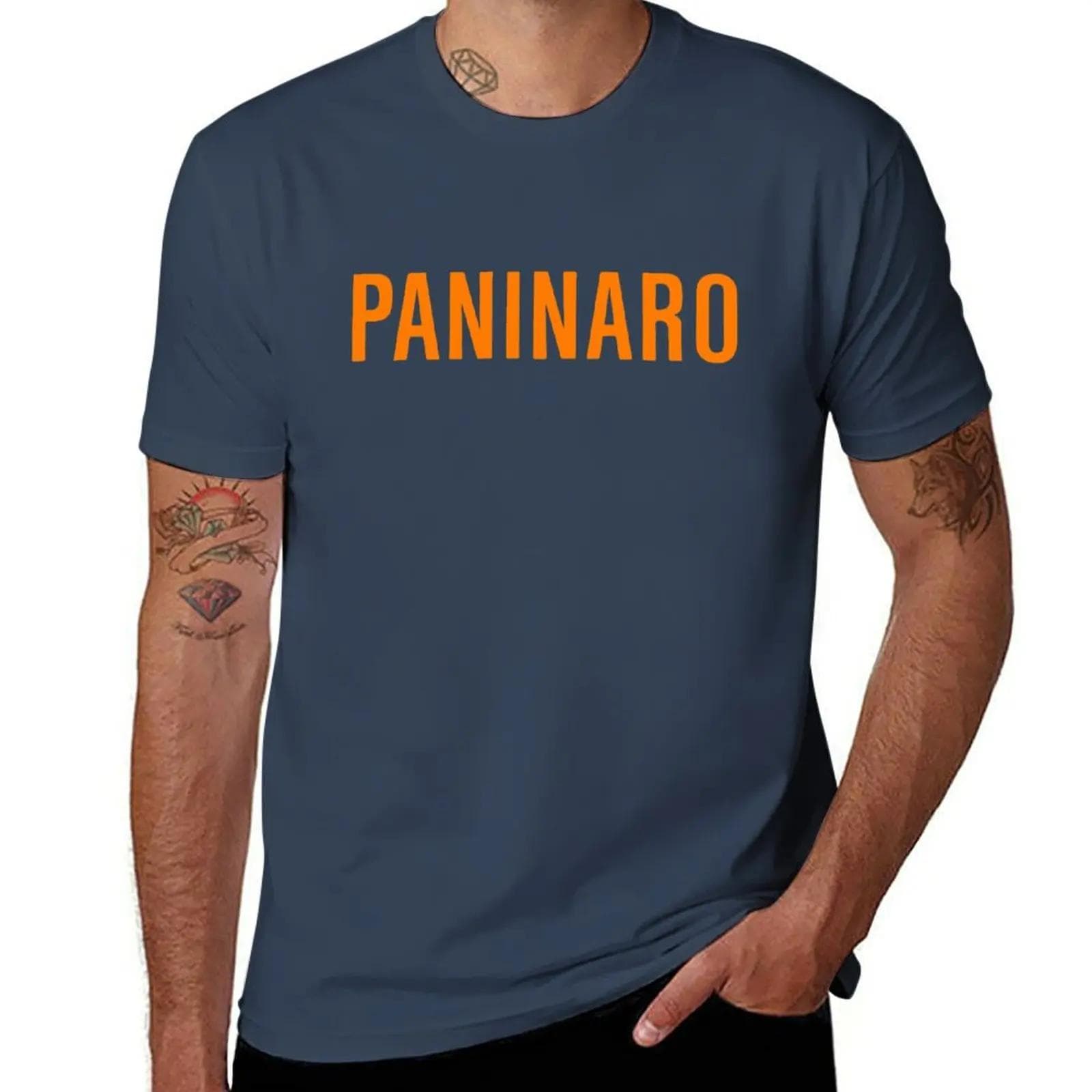 Paninaro (orange) T-Shirt tees sublime blacks Men's t-shirt L Dark blue