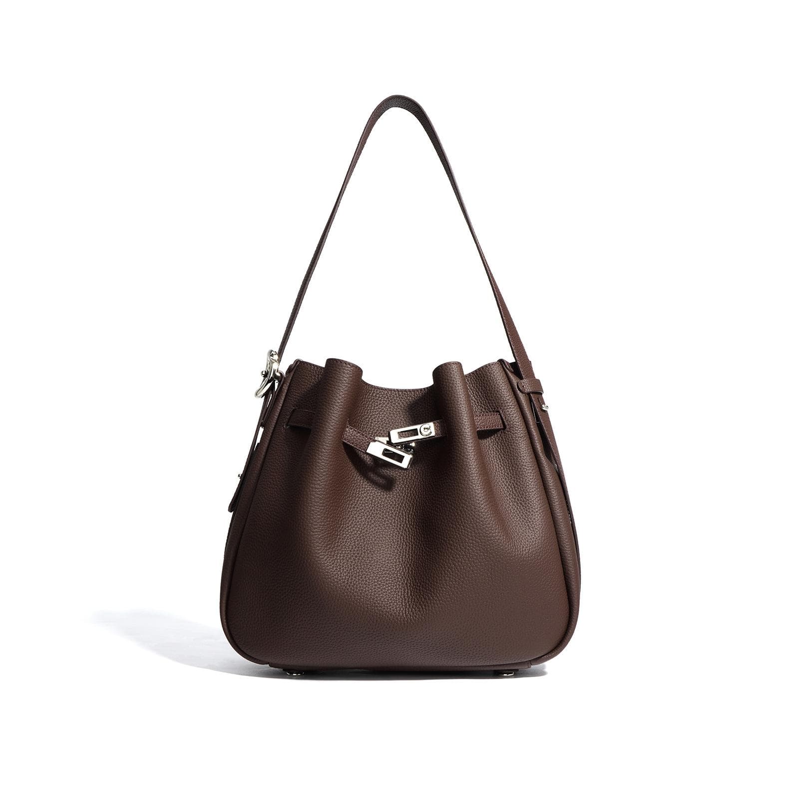 Bags with Large Capacity Women's Niche Leather Bucket Bag Versatile and Fashionable Shoulder Bag High-end Casual Crossbody Bag