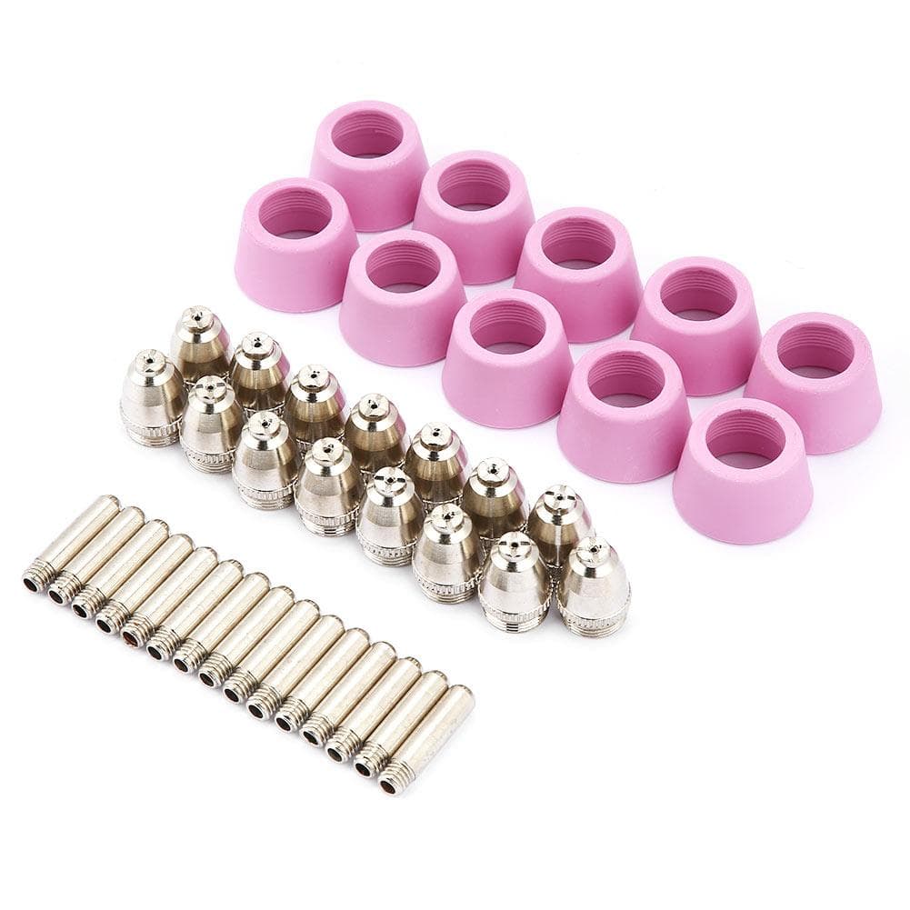 40pcset AG60 SG55 Plasma Cutter Cutting Torch Consumables Electrode Nozzles Cups Kit