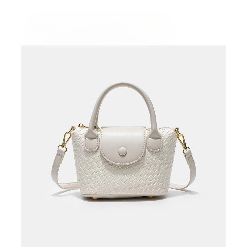 High Quality Woven Light Luxury Daily Small Bag Women's Fashion Trend Fashion All Casual Single Shoulder Crossbody Bag white
