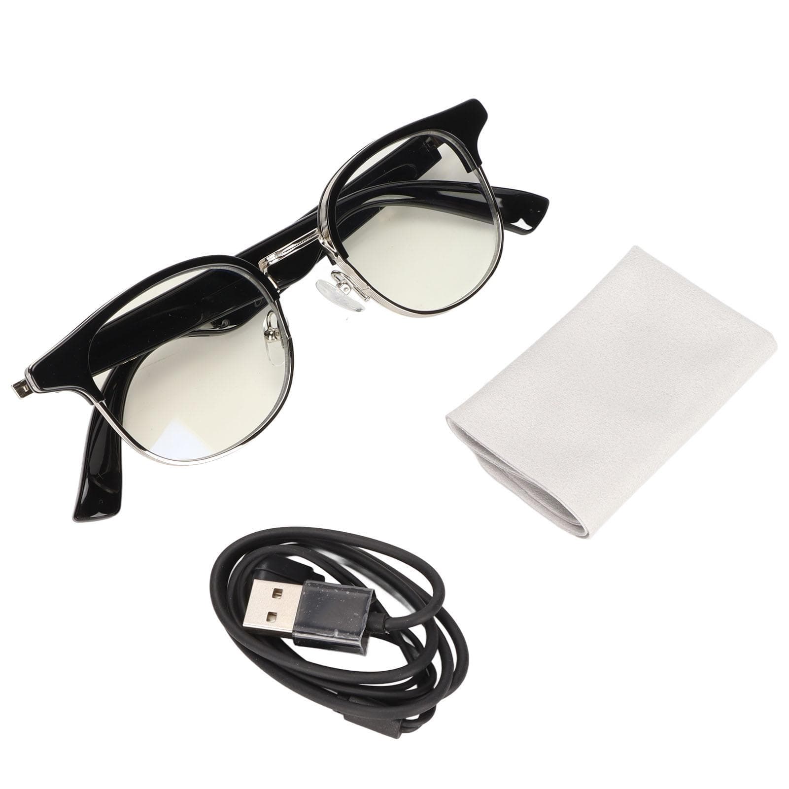 Smart Glasses BT 5.0 Half Open Ear Fashionable Prevent Blue Light Touch Operation Smart Sound