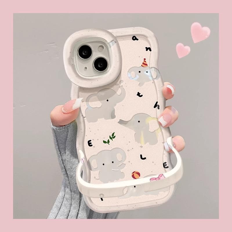 Hollow Animal Suitable for Apple 15promax Mobile Phone Case Iphone14plus Niche Anti-fall 13 Double Bracket XS Redmi K40/K40 Pro