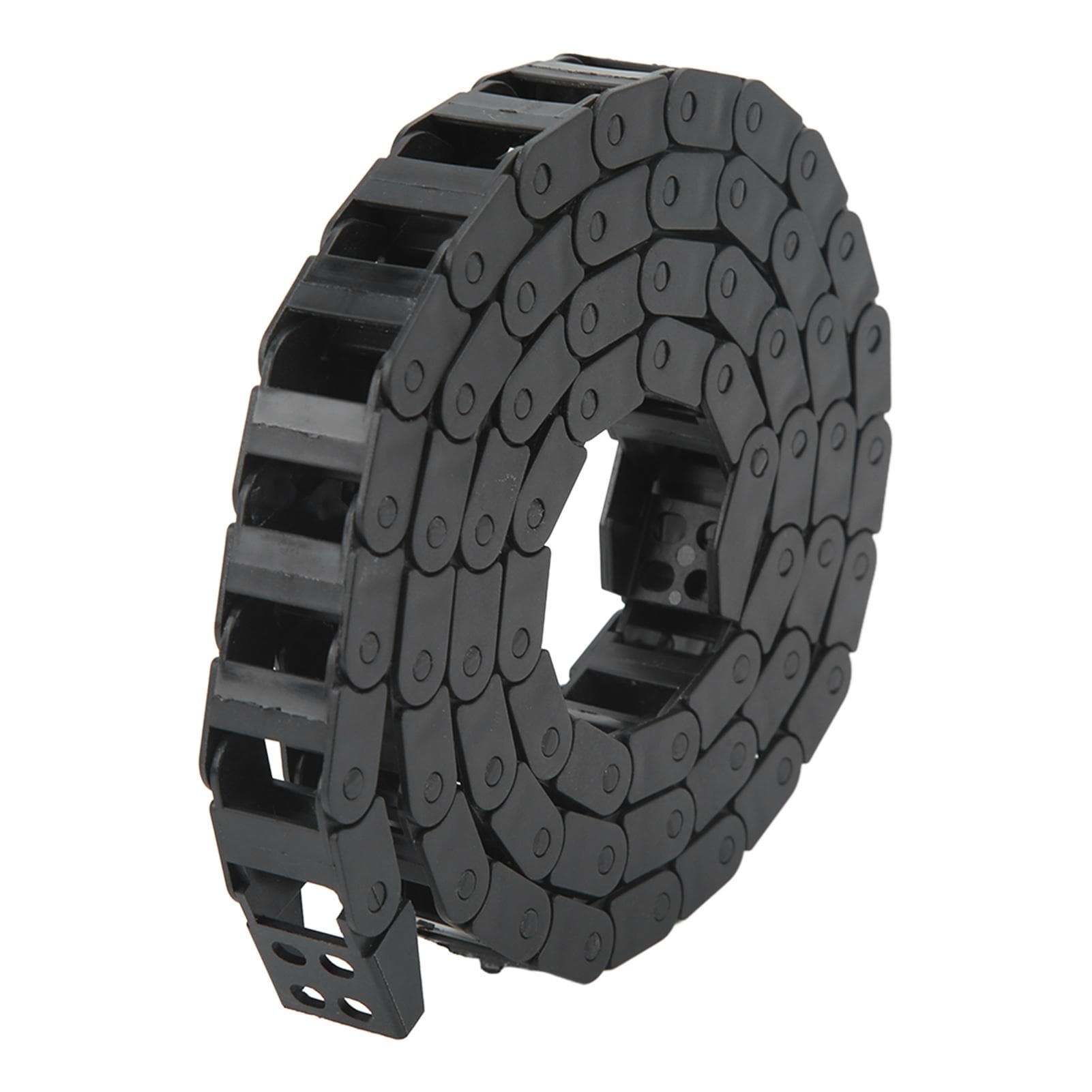 Cable Drag Chain Nylon Heat Resistant Flame Retardant Black Nested Drag Chain with End Connector