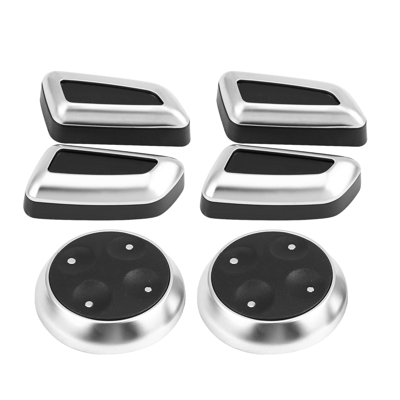 6Pcs Car Seat Adjustment Knob Button Switch Cover Trim for A3 A4 A5 A6 Q3 Q5