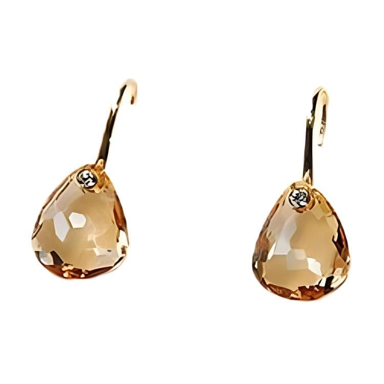 Swarovski Parallele Logo Design Crystal Earrings Women earrings Gold 5192315 Box (Random Color)