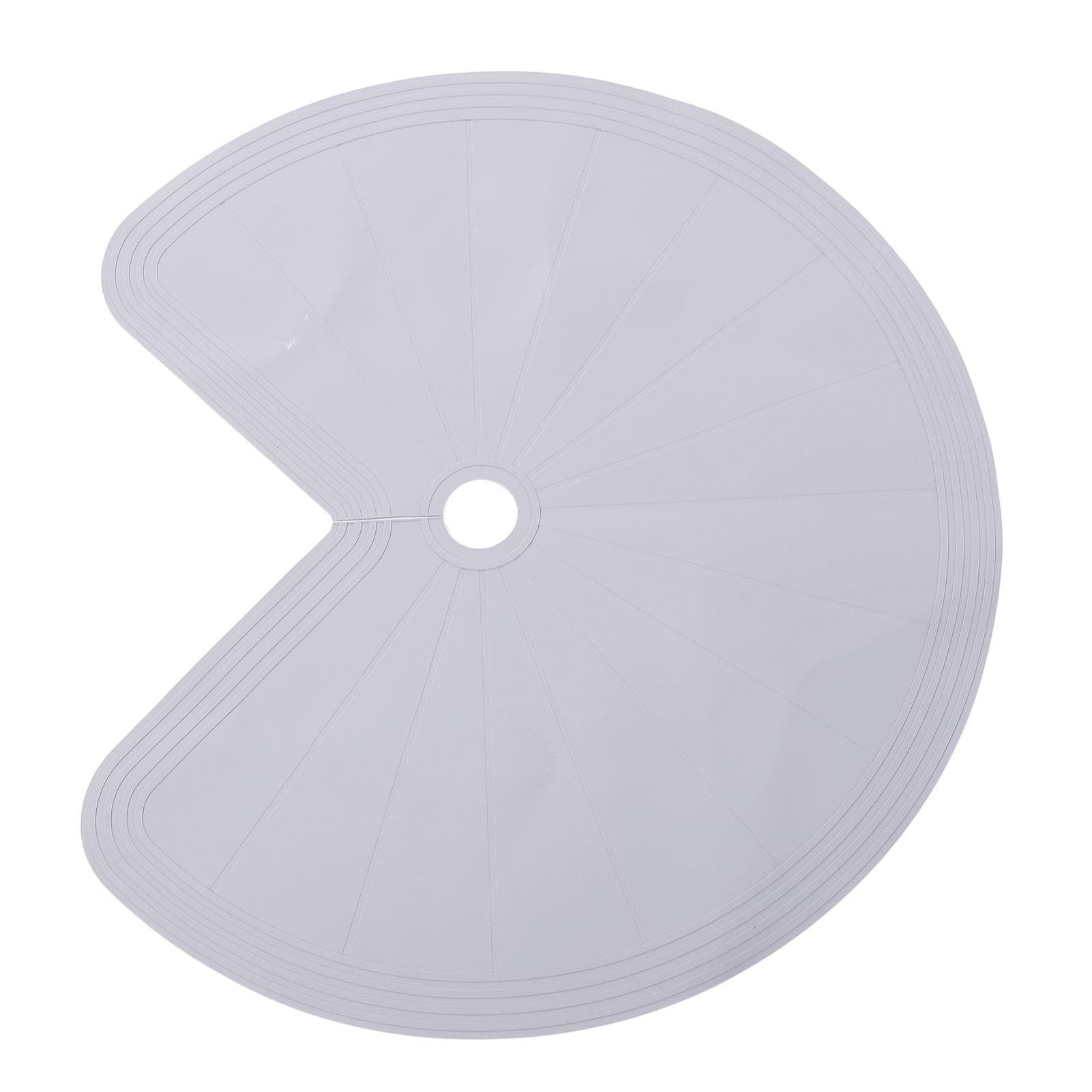 Circle Pre Cut Shelf Liner Silicone Non Slip Heat Resistant Circle Pre Cut Mat for Kitchen Cabinet gray